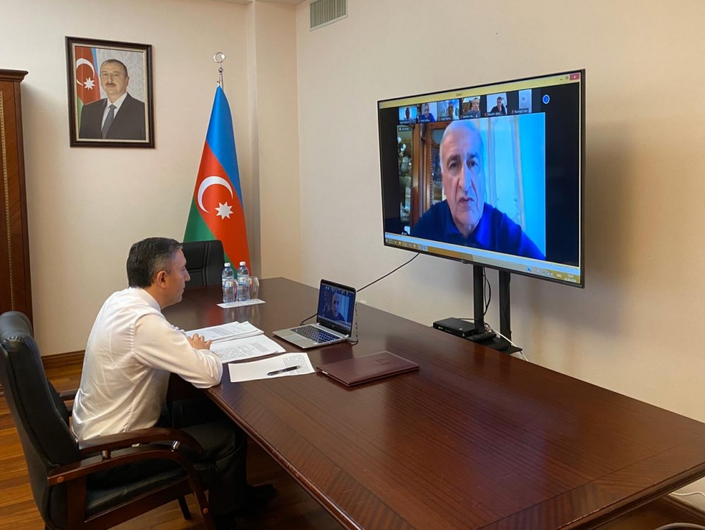İqtisadi siyasət, sənaye və sahibkarlıq komitəsi videoiclas keçirdi - FOTOLAR